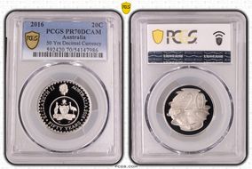 2016 20C 50 Yrs Decimal Currency PR70DCAM