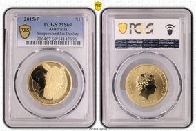 2015-P $1 Simpson and his Donkey MS69