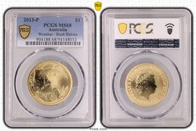 2013-P $1 Wombat - Bush Babies MS68