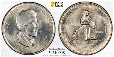 1936-D 50C Cincinnati MS65