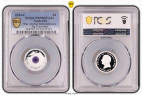 2024-C $2 War Animal Remembrance Ag Colorized PR70DCAM