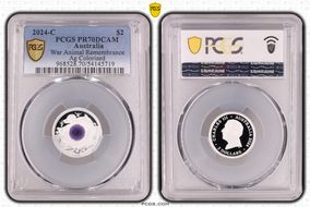 2024-C $2 War Animal Remembrance Ag Colorized PR70DCAM