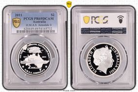 2011 $2 H.M.A.S. Armidale II PR69DCAM