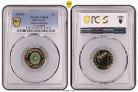 2014-C $2 Remembrance Colorized MS68