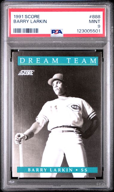 1991 Score #888 Barry Larkin front