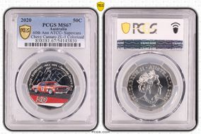 2020 50C 60th Ann ATCC- Supercars Chevy Camaro ZL-1 Colorized MS67