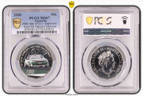 2020 50C 60th Ann ATCC- Supercars Ford XE Falcon Colorized MS67