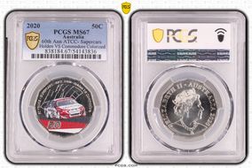 2020 50C 60th Ann ATCC- Supercars Holden VS Commodore Colorized MS67