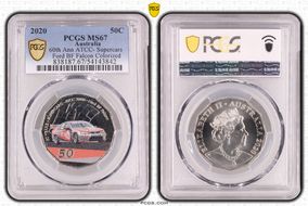 2020 50C 60th Ann ATCC- Supercars Ford BF Falcon Colorized MS67