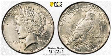 1928 $1 MS61