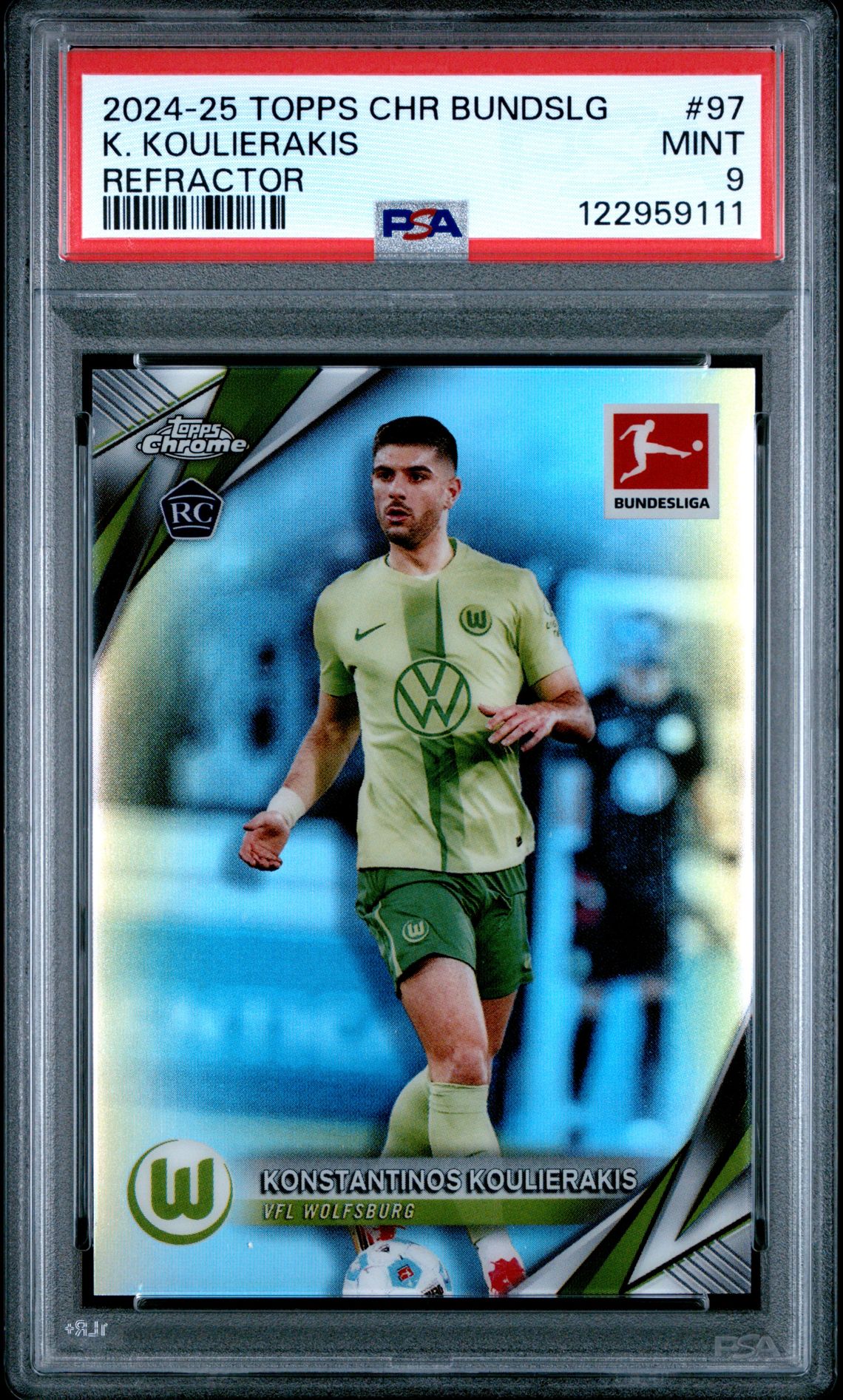 2024-25 Topps Chrome Bundesliga K. Koulierakis #97 (Refractor) Mint 9 front