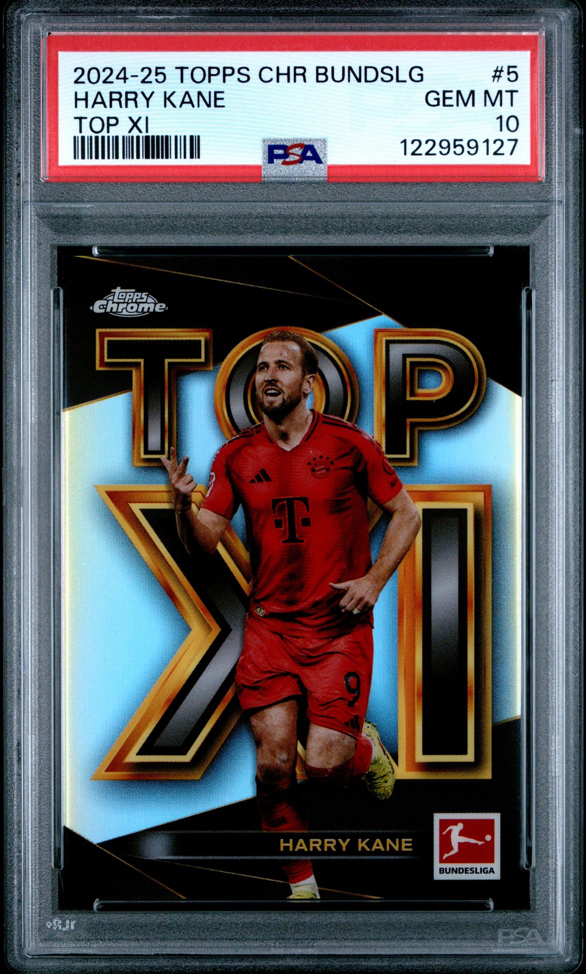 2024-25 Topps Chrome Bundesliga Top Xi Harry Kane #5 Gem Mt 10 front