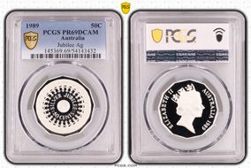 1989 50C Jubilee Ag PR69DCAM