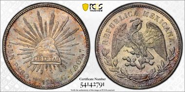 1908-Mo GV Peso KM-409.2 MS64