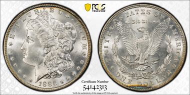 1886 $1 MS66