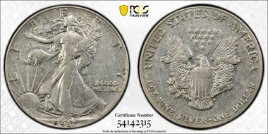 1987 $1 Silver Eagle XF40