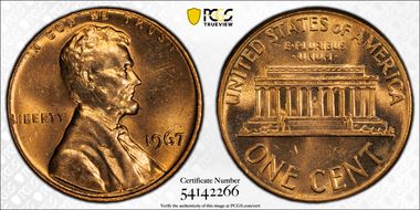1967 1C MS64RD