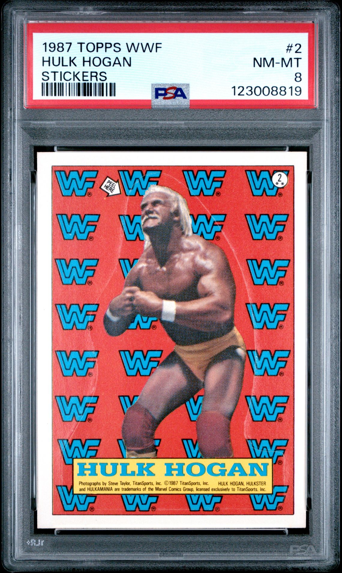 1987 Topps #2 Hulk Hogan front
