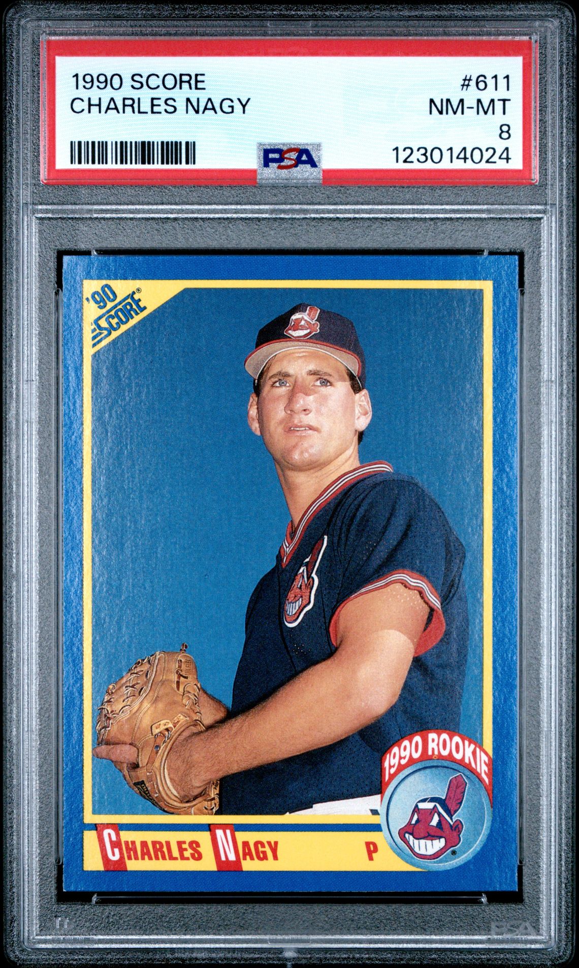 1990 Score SCORE #611 Charles Nagy front