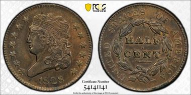 1828 1/2C 13 Stars N1BN