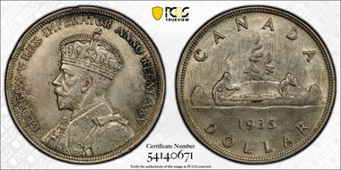 1935 S$1 MS62