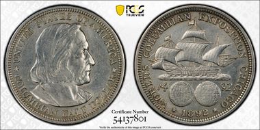 1892 50C Columbian N1