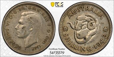 1943-S Shil KM-39  Ag XF45