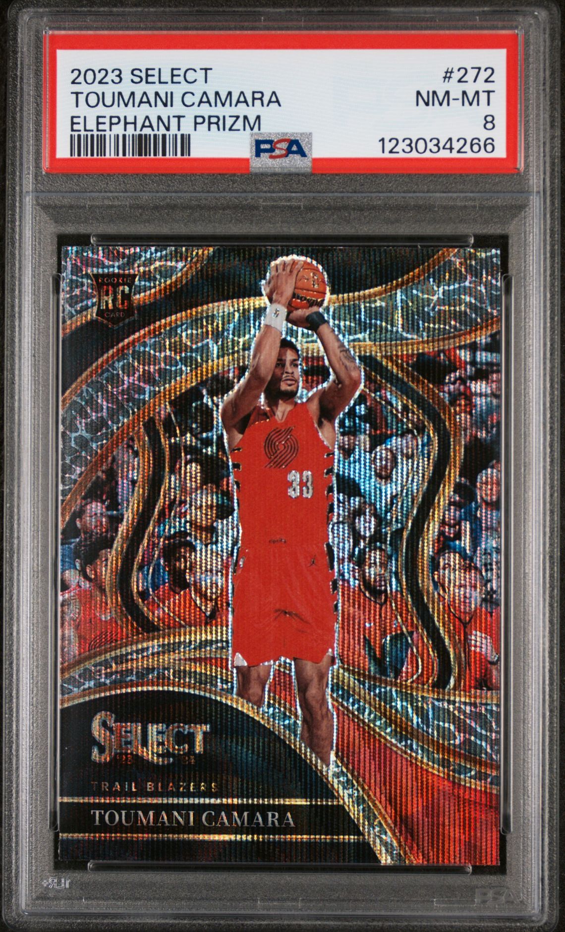 2023 Panini PANINI SELECT ELEPHANT PRIZM #272 Toumani Camara front