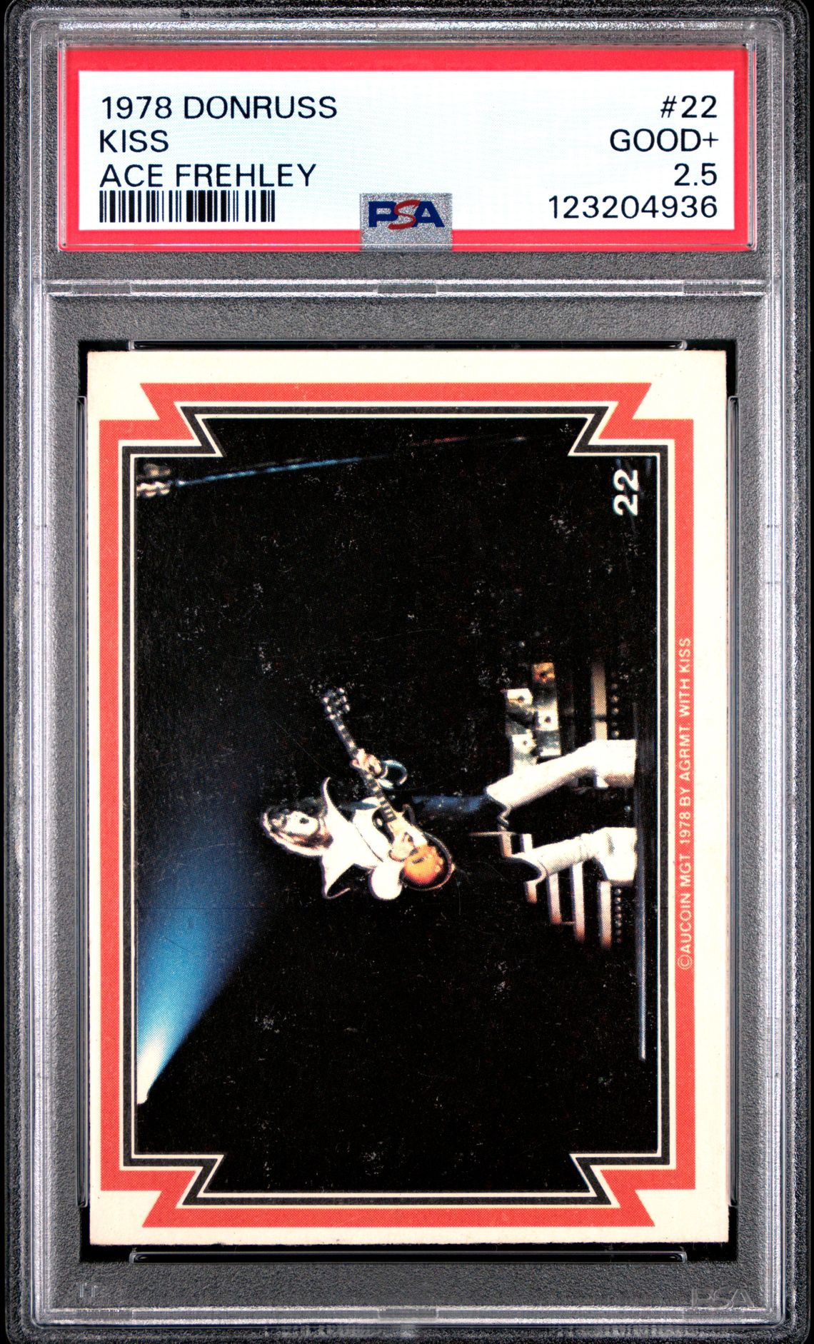 1978 Panini DONRUSS KISS ACE FREHLEY #22 Kiss front