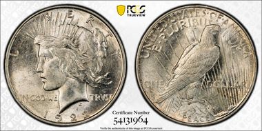 1922-S $1 AU58