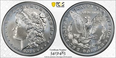 2025 $1 Morgan Dollar First Strike MS70