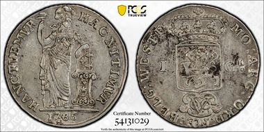 1786-VOC Gulden AU50