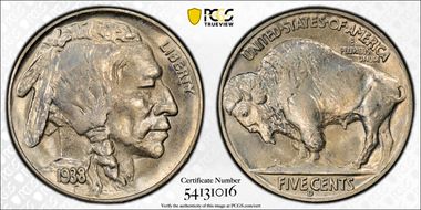 1938-D/S 5C Buffalo MS65