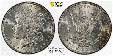 1887 $1 MS62