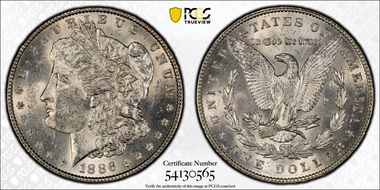 1886 $1 MS62
