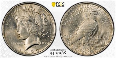 1922 $1 AU58