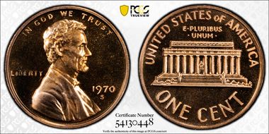 1970-S 1C Small Date PR69RD