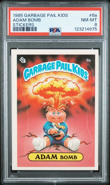 1985 Topps GARBAGE PAIL KIDS STICKERS STICKERS #8A Adam Bomb front