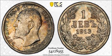 1913 Lev KM-31  Ag MS63