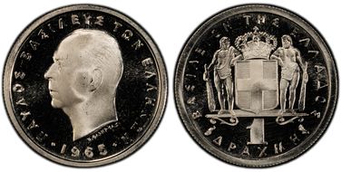 1965 Drachma KM-81 PR68DCAM