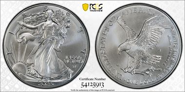 2025-W $1 Burnished Silver Eagle SP70