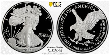 2025-W $1 Silver Eagle PR69DCAM