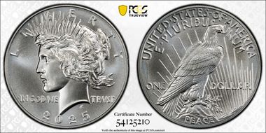 2025 $1 Peace Dollar First Strike MS69