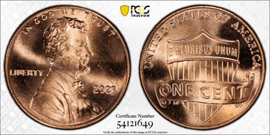 2023 1C Shield, Extra "V" MS65RD