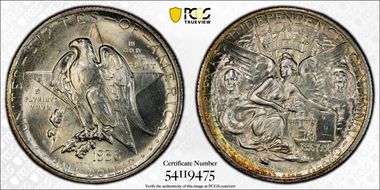 1936 50C Texas MS66