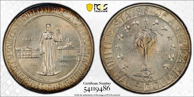 1936 50C Columbia MS67