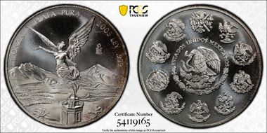 2005-Mo Onza Libertad Ag MS68