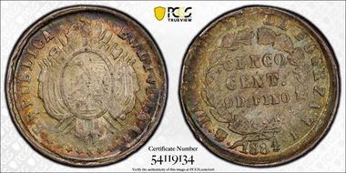 1884-PTS FE 5C KM-157.1 MS65