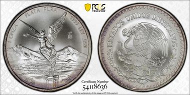 1997-Mo Onza Libertad Ag MS69