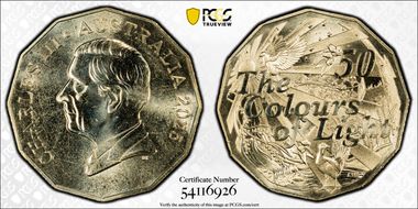 2025 50C Colours of Light Al-Br Treasured Australian Poetry MS67